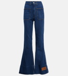Dodo Bar Or High-rise flared denim jeans