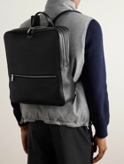 FERRAGAMO - Webbing-Trimmed Leather Backpack
