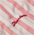 visvim - Camp-Collar Embroidered Striped Cotton Shirt - Red