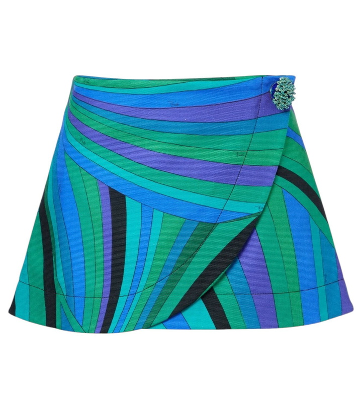 Photo: Pucci Iride cotton-blend wrap skirt