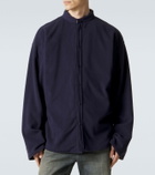 Balenciaga Reversible flannel and fleece shirt