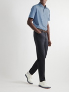 Peter Millar - Hales Striped Tech-Jersey Golf Polo Shirt - Blue