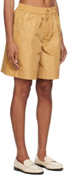 Staud Beige Genny Shorts