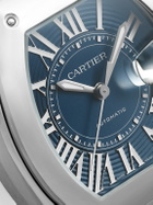 Cartier - Roadster de Cartier Automatic 47.2 Interchangeable Stainless Steel and Rubber Watch, Ref. No. CRWSRD0014