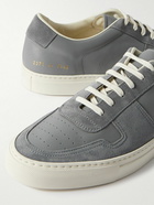 Common Projects - Bball Suede-Trimmed Leather Sneakers - Gray