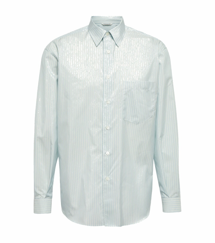 Photo: Auralee - Striped cotton-blend shirt