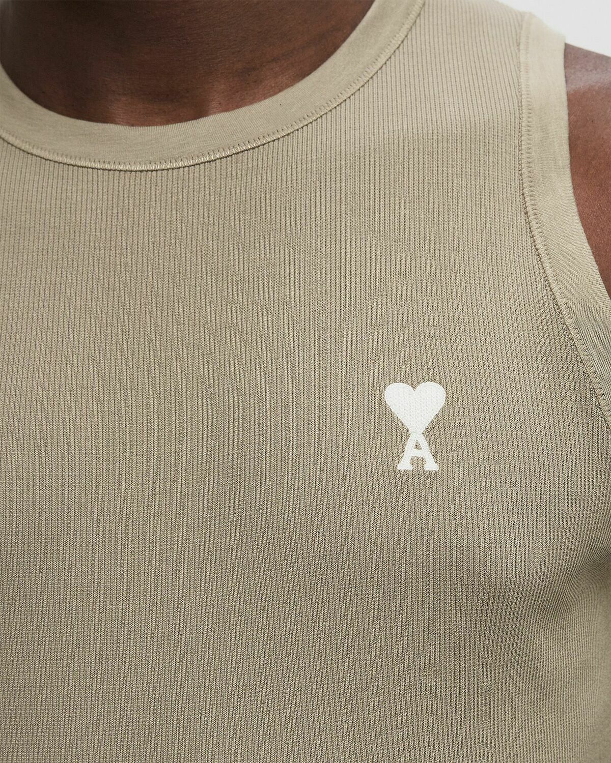 AMI Paris CLASSIC ADC TANKTOP Brown Mens Tank Top