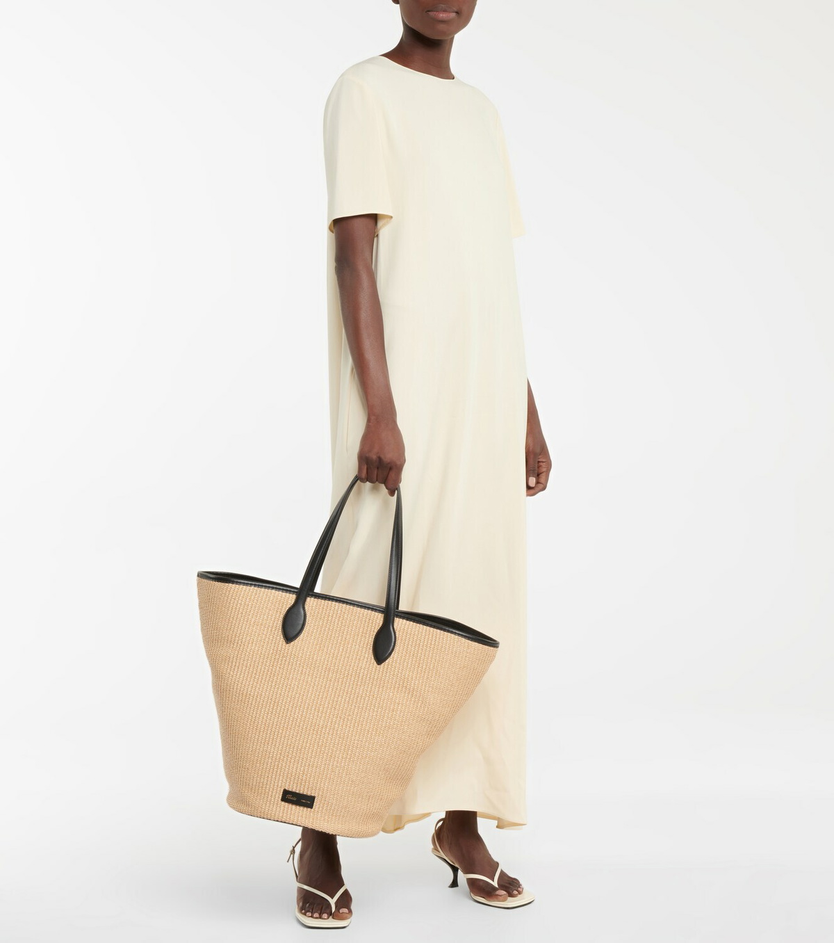 Khaite - Osa Medium raffia tote Khaite