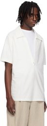 SOSHIOTSUKI White Dry Cotton Skipper Shirt