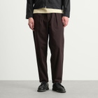 Universal Works Men's Twill Pleated Track Pant in Brown