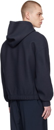 AMI Paris Navy Boxy Hoodie