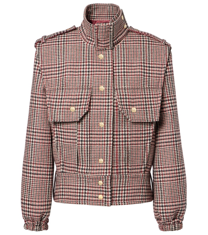 Photo: Patou Checked virgin wool jacket