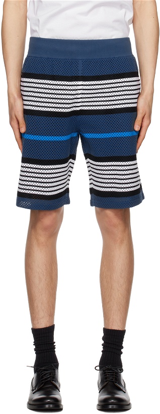 Photo: Burberry Navy Striped Shorts