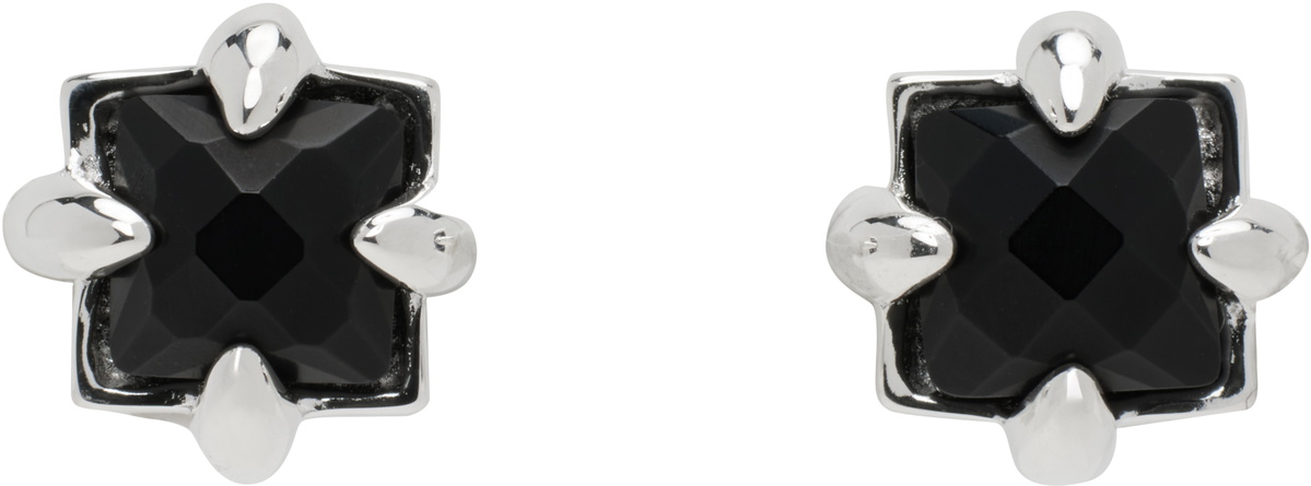 Stolen Girlfriends Club Silver Four Point Talon Stud Earrings