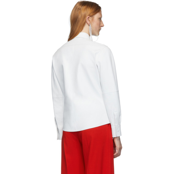 Ports 1961 White Leather Caban Shirt