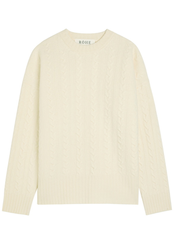 Photo: Rohe Cable-knit Wool Jumper Off White