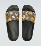Gucci - Gucci Kawaii Web canvas slide sandals