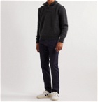 Brioni - Ribbed Wool and Cashmere-Blend Half-Zip Sweater - Gray