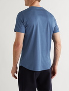 Loro Piana - Silk and Cotton-Blend Jersey T-Shirt - Blue