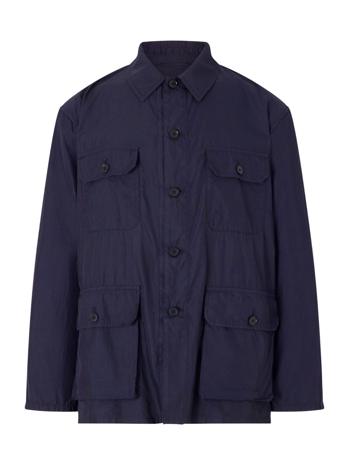 Kaptain Sunshine - Cotton and Silk-Blend Twill Shirt Jacket - Blue