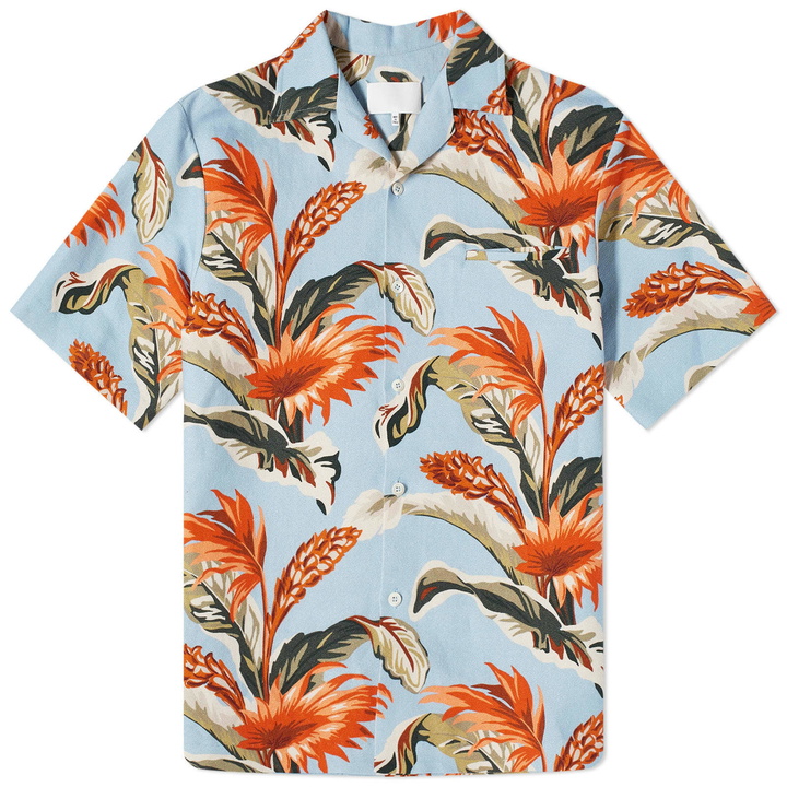 Photo: Maison Margiela Men's Barkcloth Print Vacation Shirt in Sky