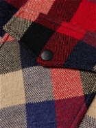 RRL - Checked Wool Overshirt - Red