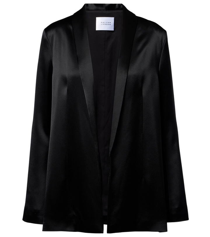 Photo: Galvan Julianne satin blazer