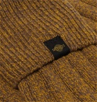 James Purdey & Sons - Ribbed Mélange Wool-Blend Socks - Yellow