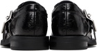 Martine Rose Black O-Ring Bulb Toe Loafers