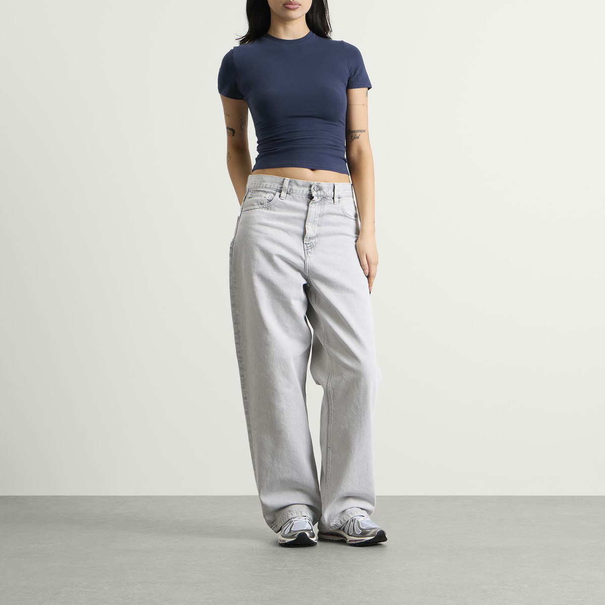 SKIMS Women's Cotton Jersey T-Shirt in Navy