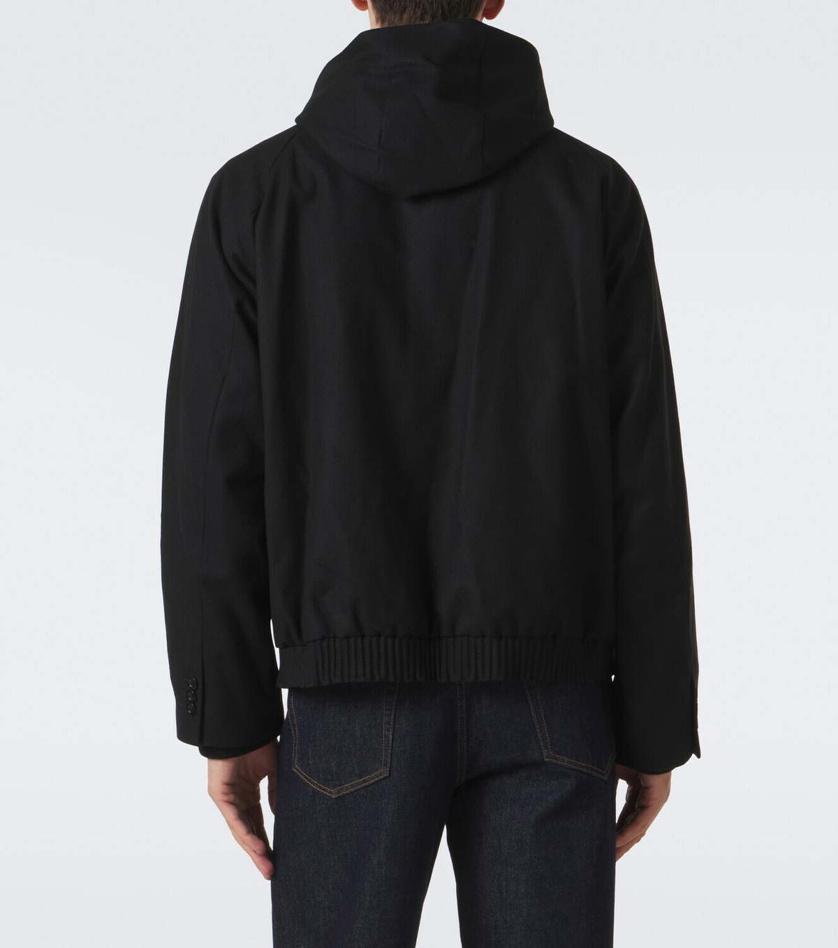 Sacai Hooded wool jacket