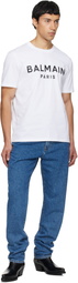 Balmain Blue Straight-Cut Jeans