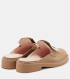 Roger Vivier Viv' Rangers suede mules