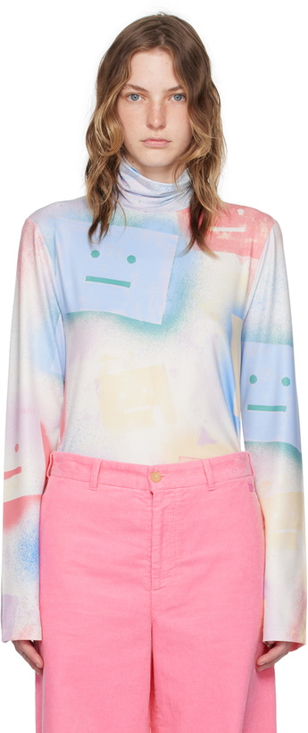 Photo: Acne Studios Multicolor Logo Long Sleeve T-Shirt