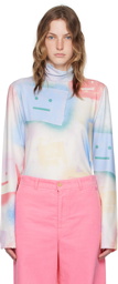 Acne Studios Multicolor Logo Long Sleeve T-Shirt
