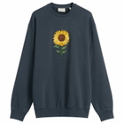 Foret Men's Sun Embroidered Sweatshirt in Navy