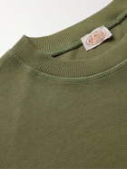 Armor Lux - Logo-Appliquéd Cotton-Jersey Sweatshirt - Green