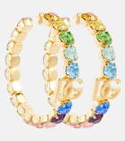 Dolce&Gabbana - Crystal-embellished logo earrings