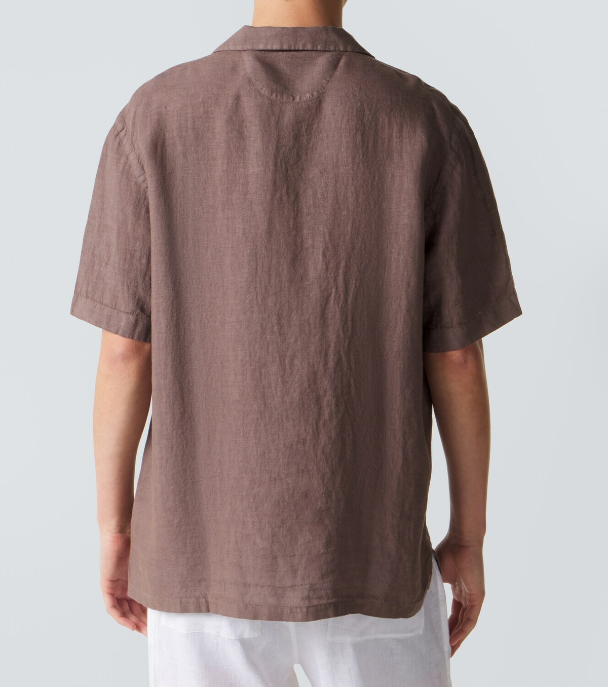 Fedeli Linen bowling shirt