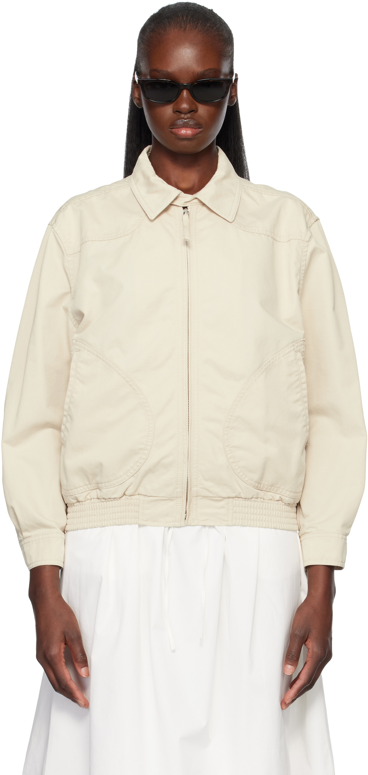 Nothing Written Beige Margaret Cotton Cricket Jacket