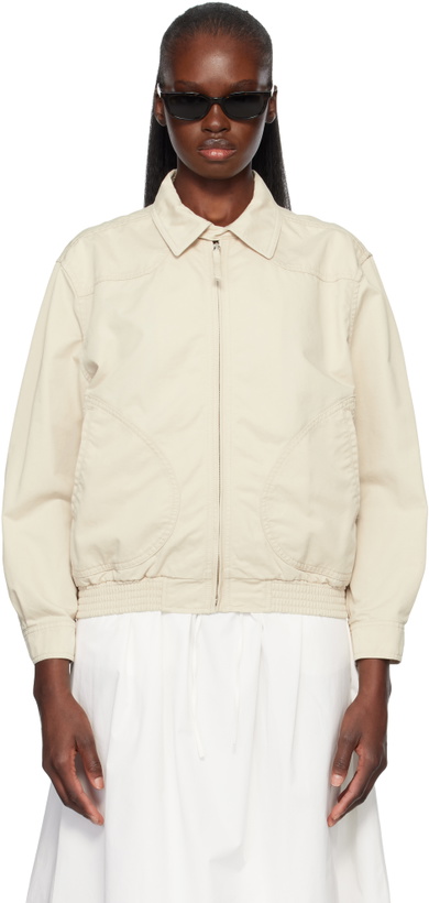 Photo: Nothing Written Beige Margaret Cotton Cricket Jacket