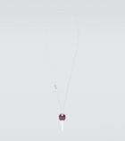 Gucci Trademark sterling silver pendant necklace