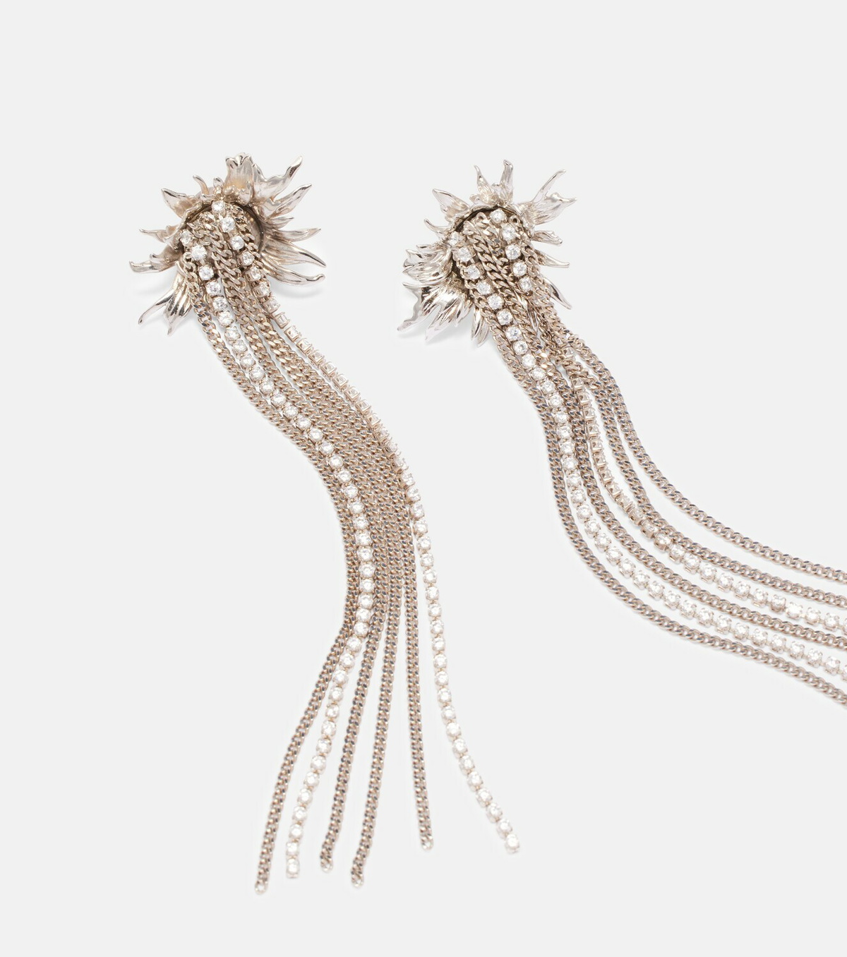 McQueen Sunflower embellished drop earrings