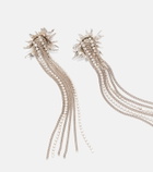 McQueen Sunflower embellished drop earrings