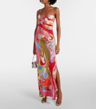 Pucci Orchidee silk crêpe de chine maxi dress