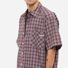 Polar Skate Co. Men's Mitchell Check Flannel Shirt in Bordeaux