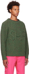 Sky High Farm Workwear Green 'SHF' Sweater