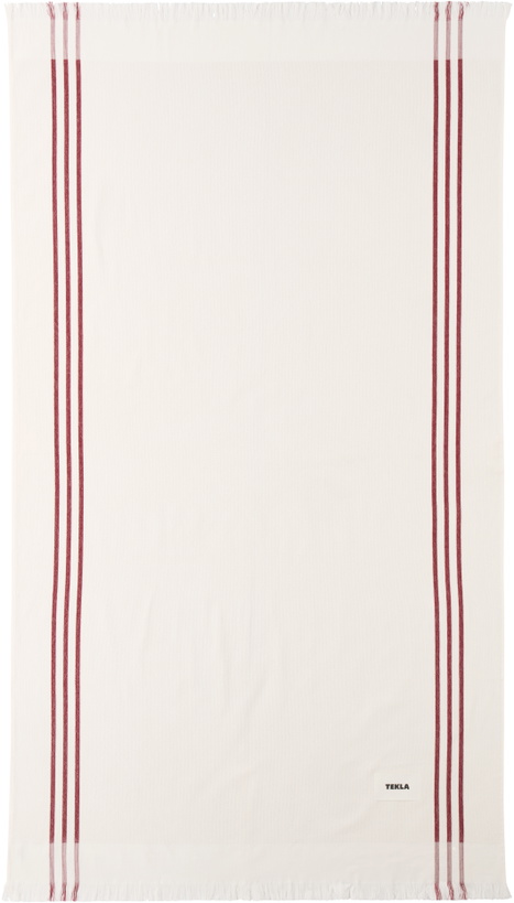 Photo: Tekla Off-White Striped Beach Towel