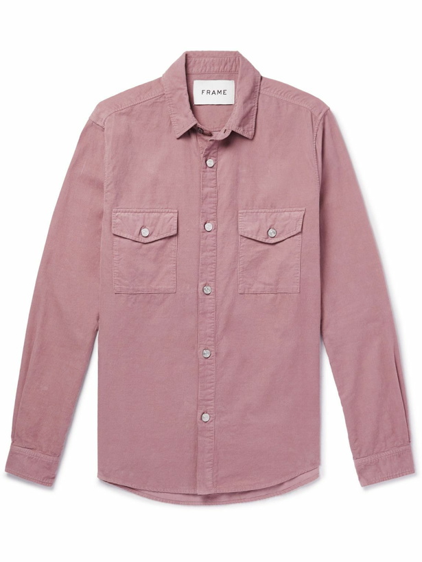 Photo: FRAME - Cotton-Corduroy Shirt - Pink