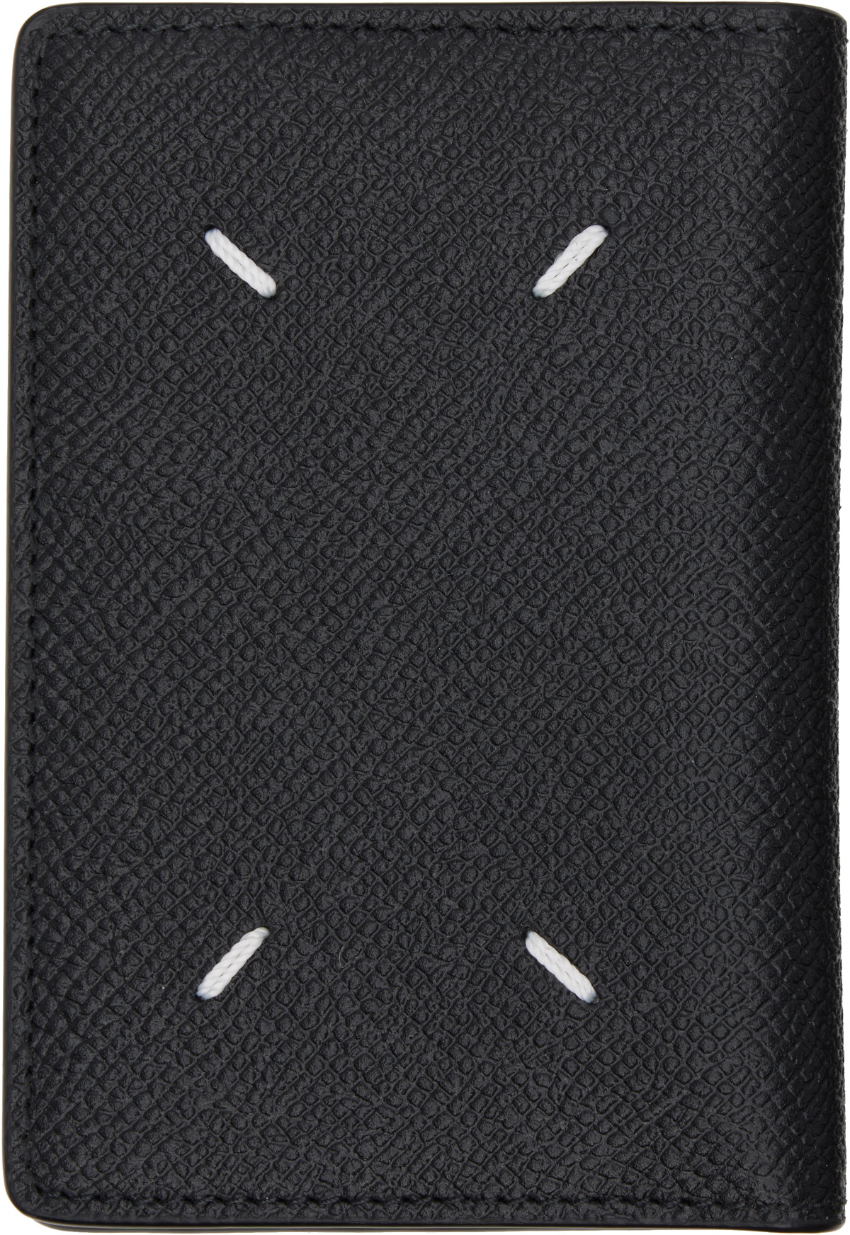 Maison Margiela Black Four Stitches Card Holder